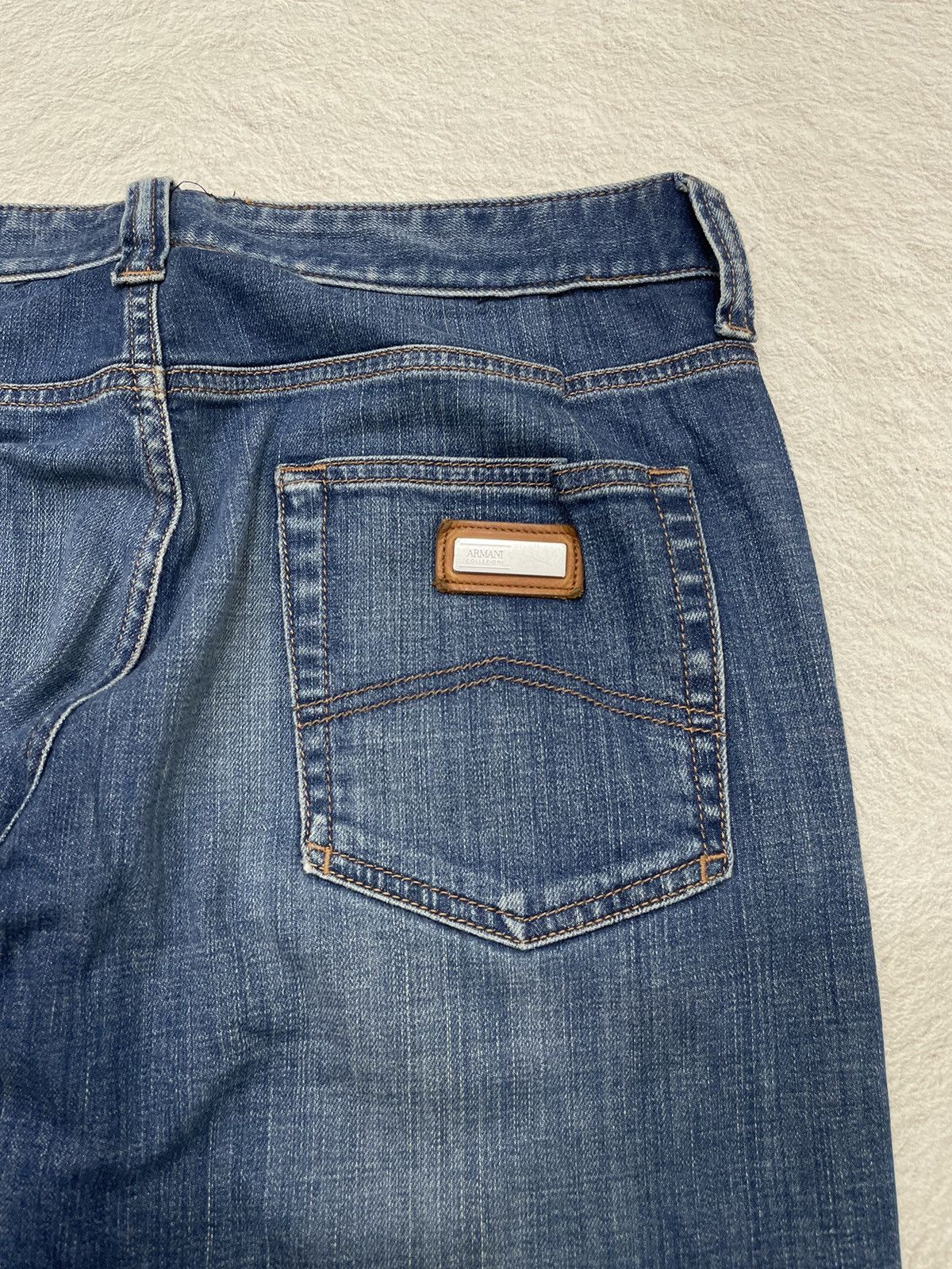 Giorgio Armani × If Six Was Nine × Le Grande Bleu (L.G.B.) Armani Jeans by Giorgio Armani Vintage Size US 31 - 5 Thumbnail