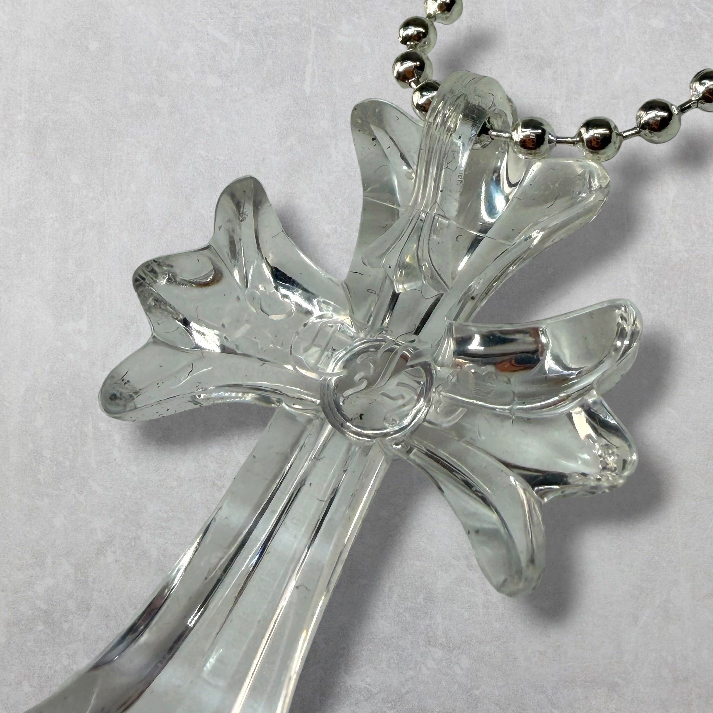 Chrome Hearts Chrome Hearts Transparent Silichrome Cross Necklace Size ONE SIZE - 3 Thumbnail