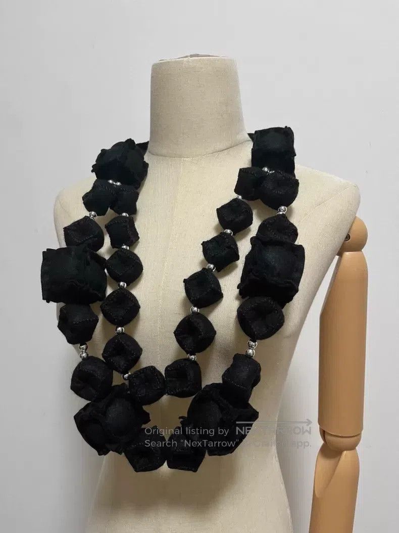Comme des Garcons Comme Des Garcons tricot knit necklace with brand label| Size ONE SIZE - 2 Thumbnail