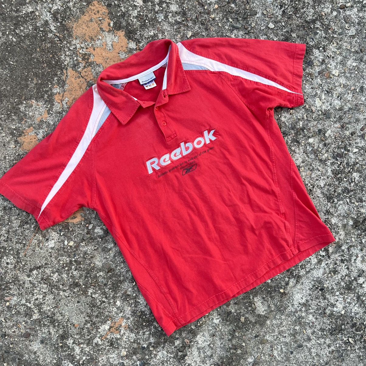 Reebok × Vintage Vintage 90’s Reebok Polo T-Shirt Size US L / EU 52-54 / 3 - 2 Thumbnail