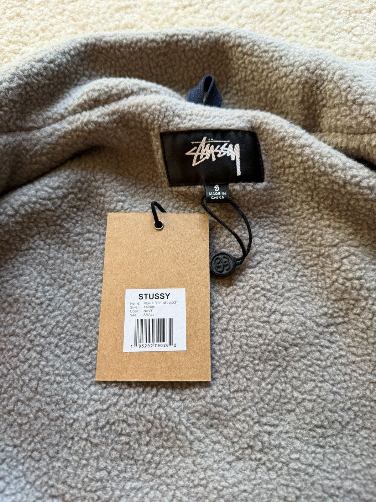 Stussy Stüssy Polar Fleece Lined Jacket Navy Size US S / EU 44-46 / 1 - 7 Thumbnail