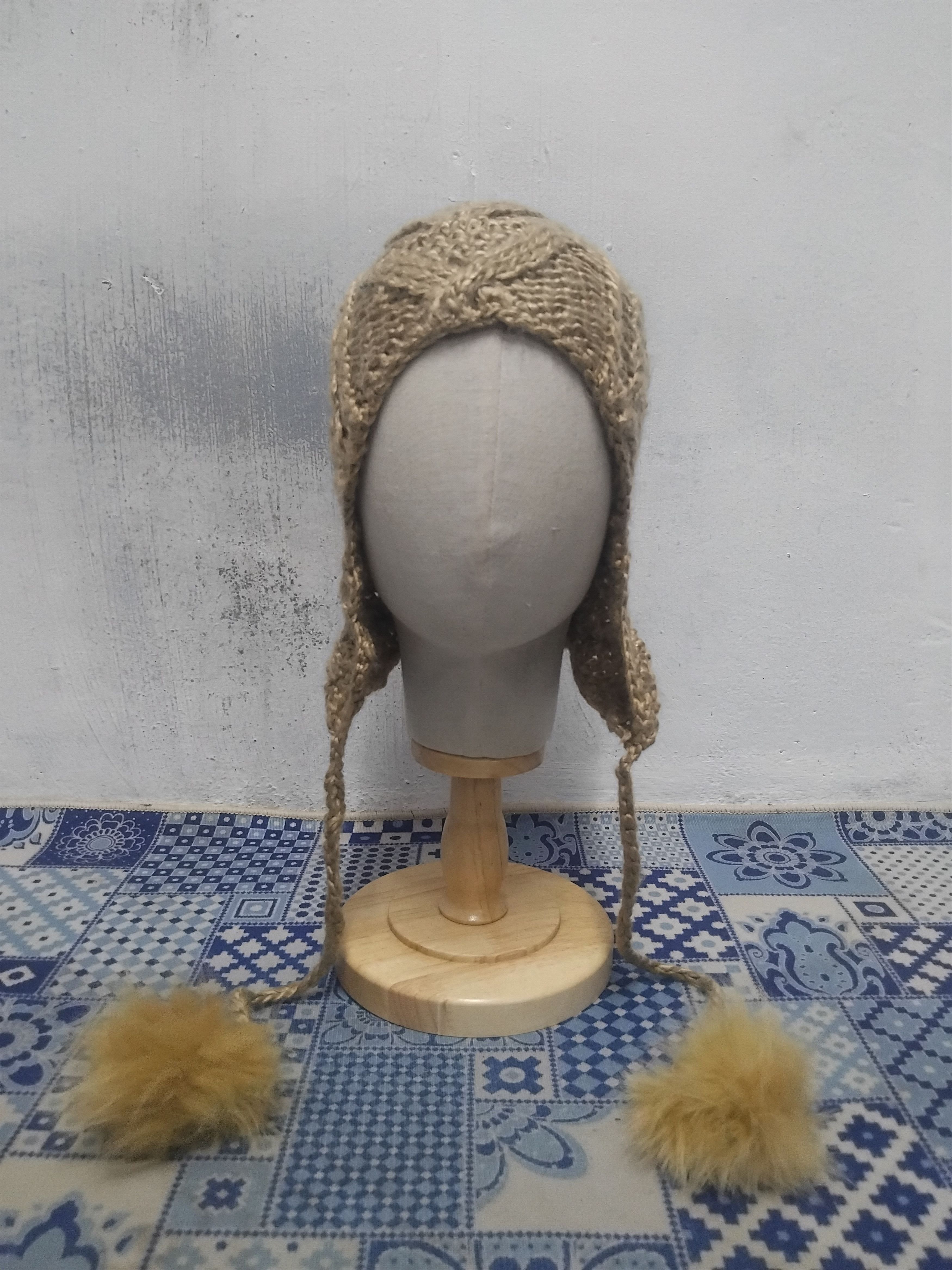 Japanese Brand Milson utility winter season beanie Size ONE SIZE - 3 Thumbnail