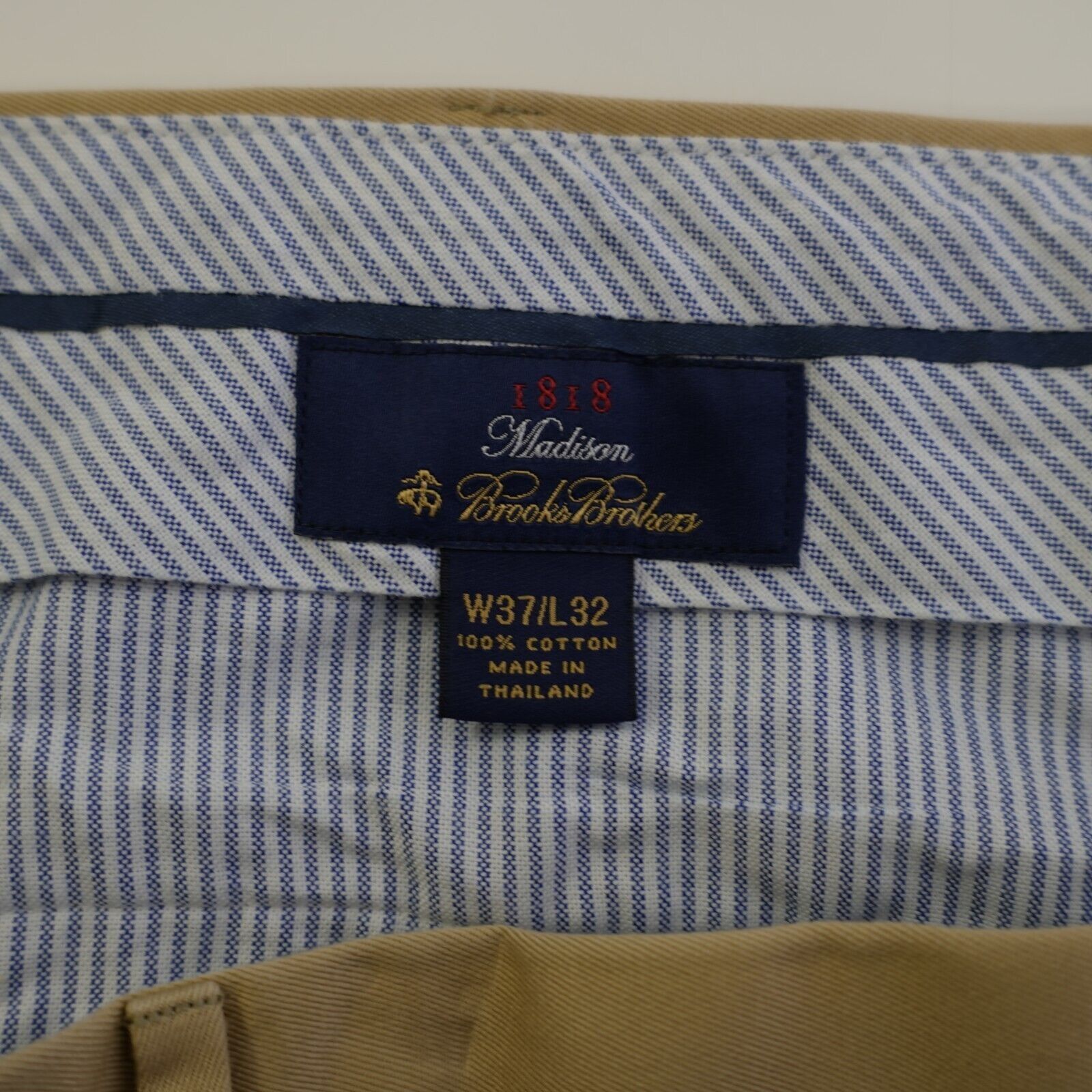 Brooks Brothers Brooks Brothers 1818 Madison Sand Tan 36/31 Chino Pants Mid Size US 36 / EU 52 - 9 Thumbnail