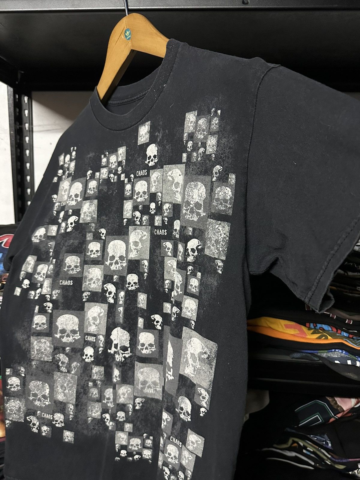 Expert Horror × Vintage Vintage Chaos Skull Horror Faded Tee Size US M / EU 48-50 / 2 - 6 Thumbnail