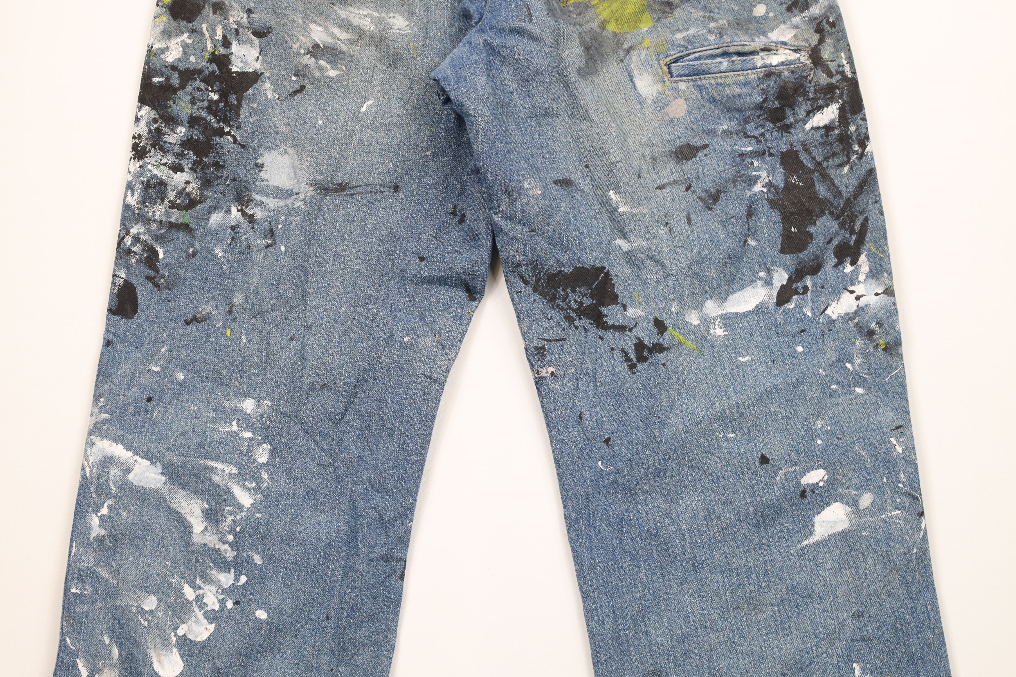 Vintage Dickies Wide Leg Double Knee Dungaree Denim Jeans