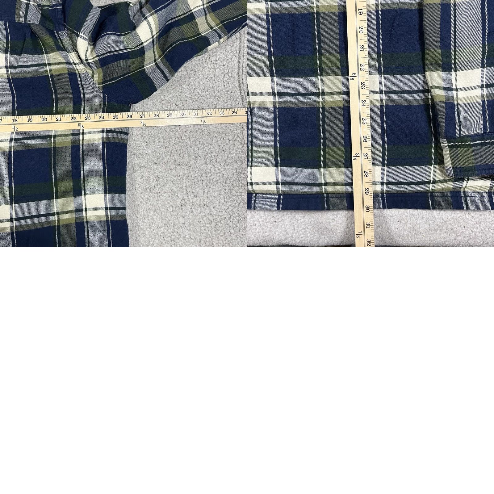 Vintage LL Bean Shirt Mens L Plaid Heavy Fleece Sherpa Lined Shacket Flannel Pockets Size US L / EU 52-54 / 3 - 9 Thumbnail