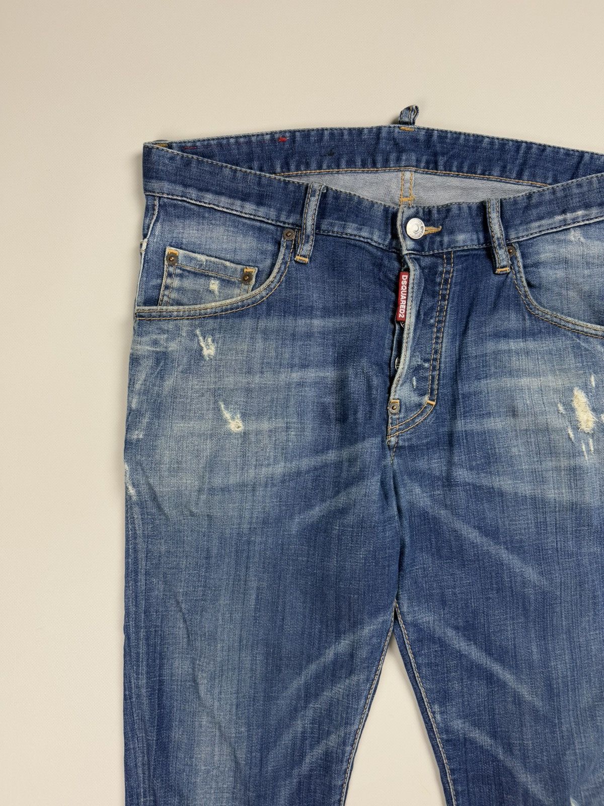 Dsquared2 Dsquared Men’s Distressed Denim Skater Skinny Jeans Size US 30 / EU 46 - 7 Thumbnail