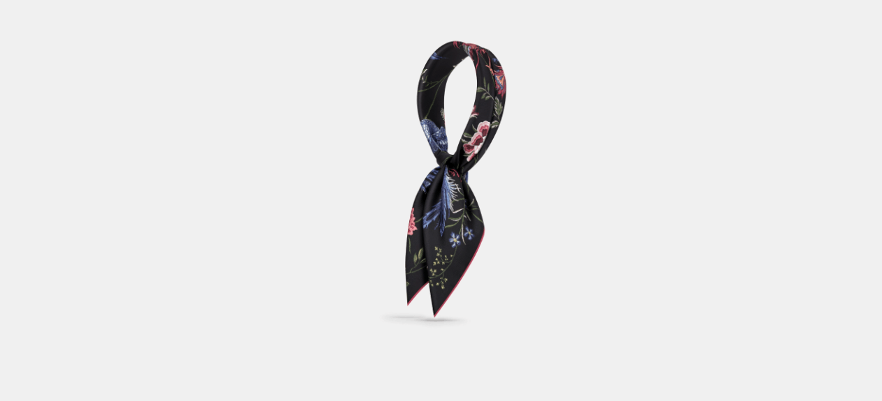 Dior o1w1db10424 Size: OS Dior Birds Square Scarf in Multicolor Size ONE SIZE - 4 Thumbnail