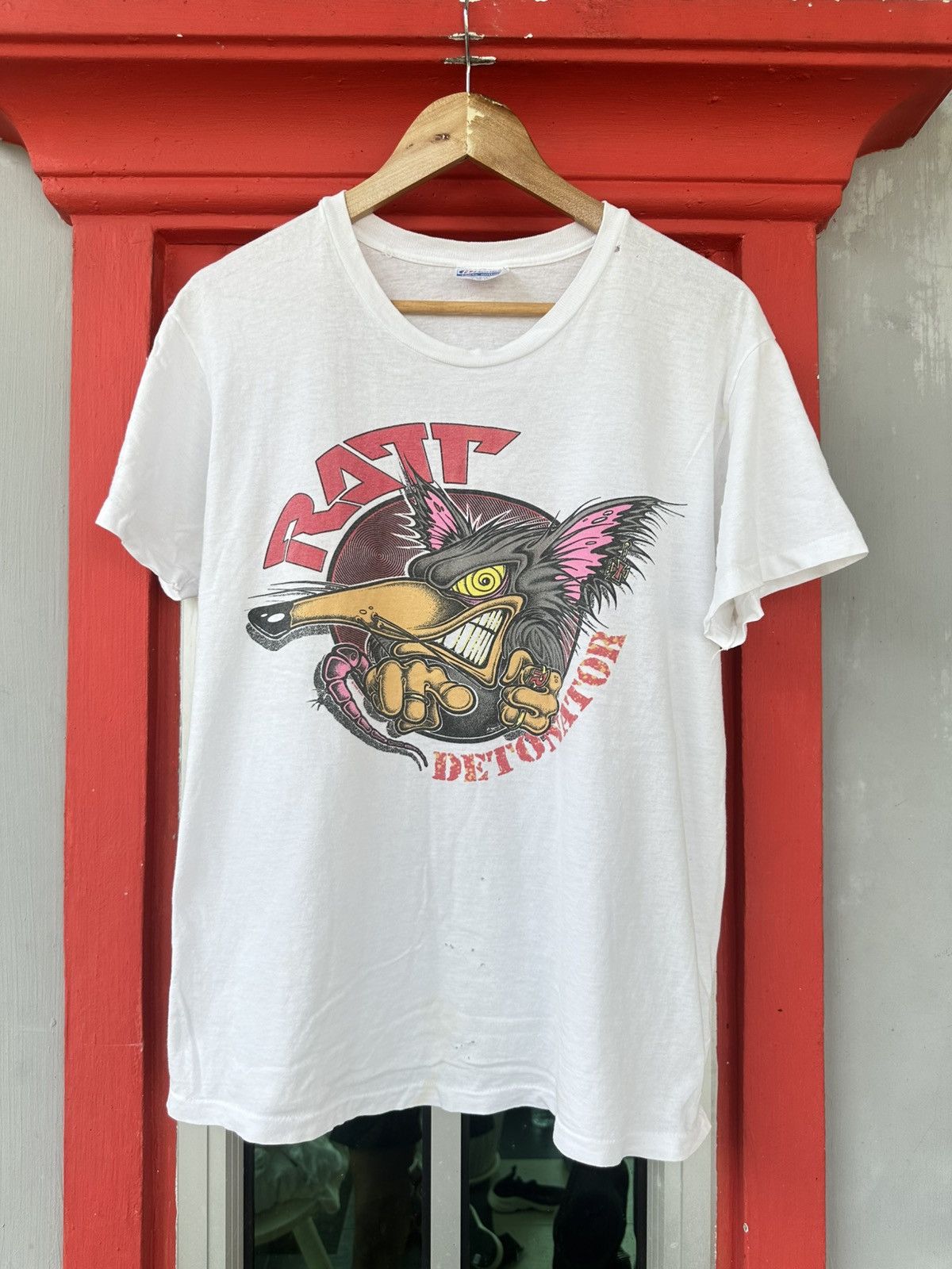 Band Tees Vintage 90s Ratt Detonator Album Rock Band Tee Size US L / EU 52-54 / 3 - 1 Thumbnail