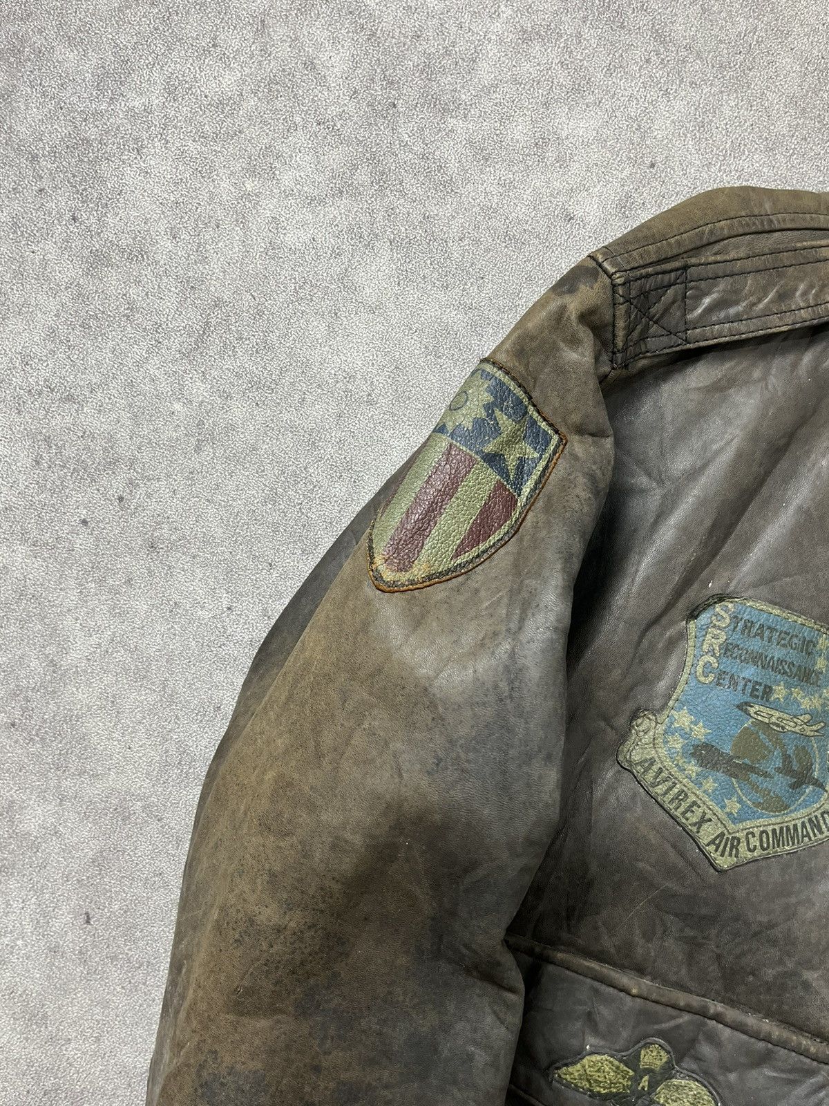 Avirex AVIREX type A-2 topgun 80’s distressed leather flight jacket Size US L / EU 52-54 / 3 - 8 Thumbnail