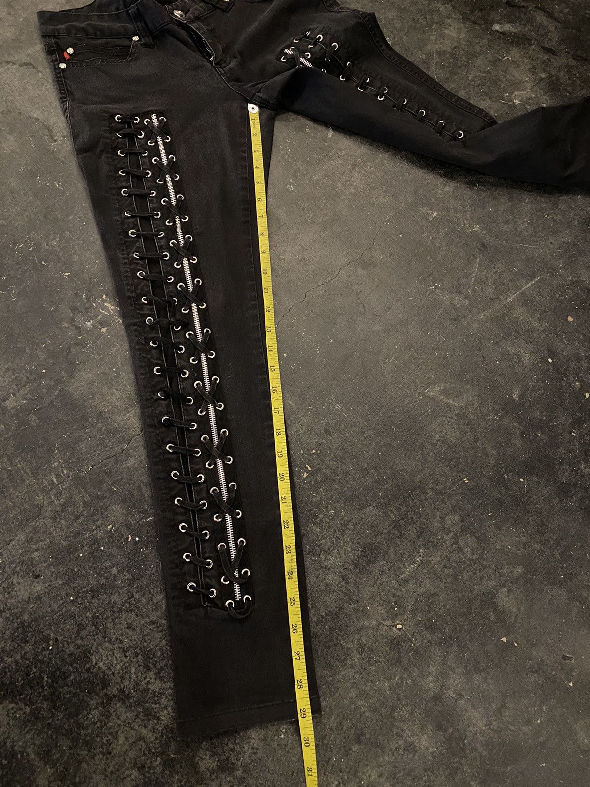 If Six Was Nine Tripp Nyc laced ifsixwasnine punk jeans Size US 32 / EU 48 - 11 Thumbnail