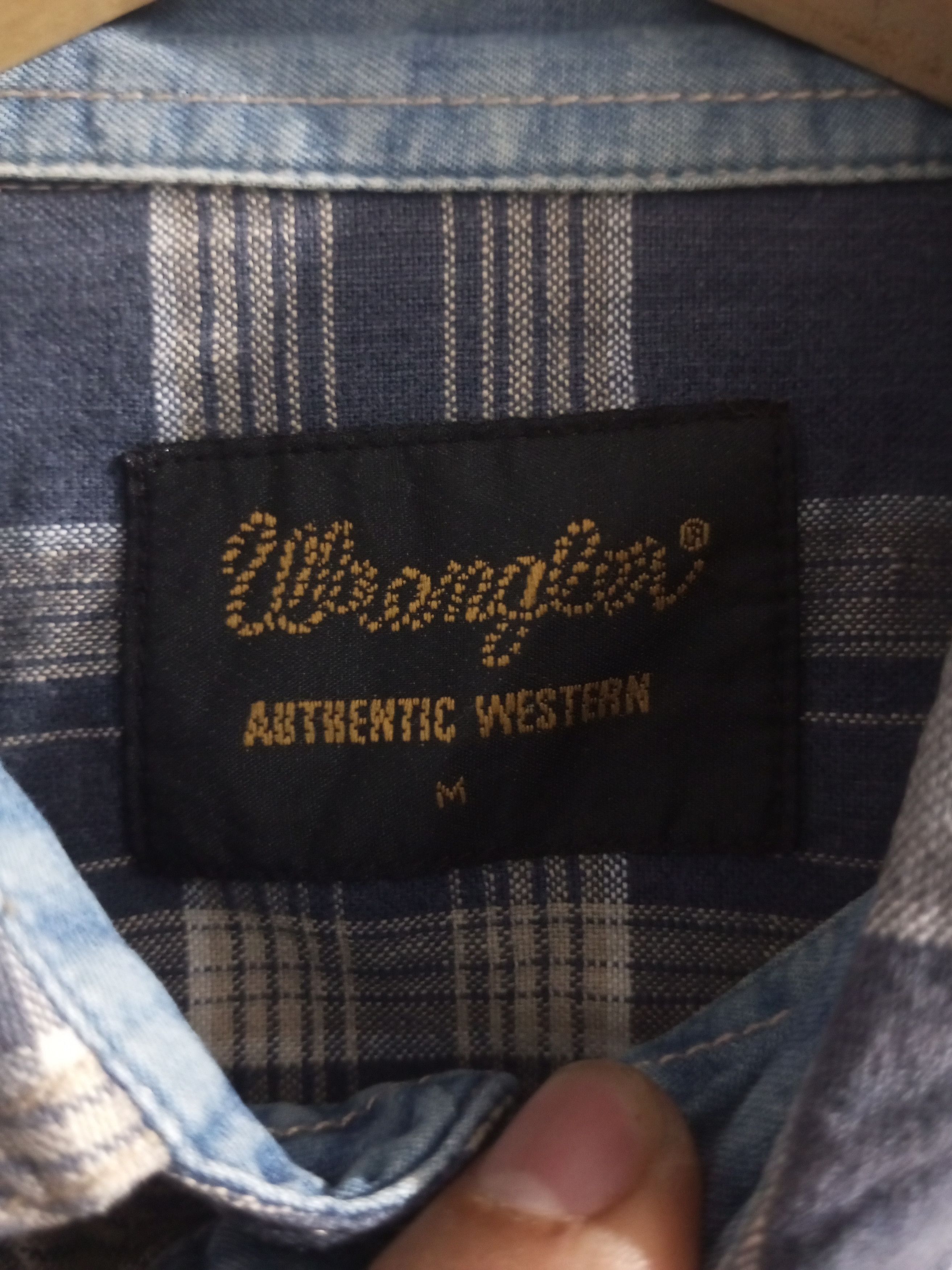 Wrangler Vintage wrangler western long sleeve shirt Size US L / EU 52-54 / 3 - 10 Thumbnail