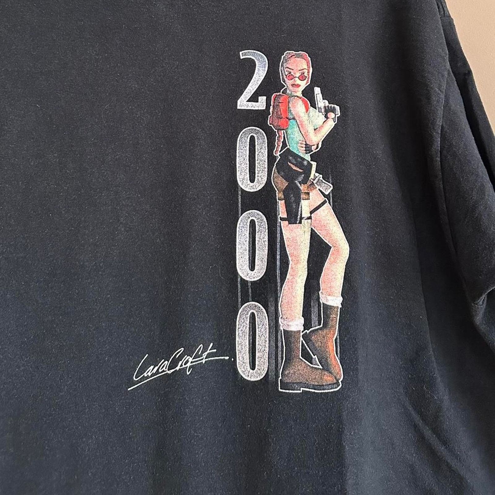 Fruit Of The Loom × Playstation × Vintage Vintage Lara Croft Tomb Raider Promo Shirt Size US XL / EU 56 / 4 - 3 Thumbnail