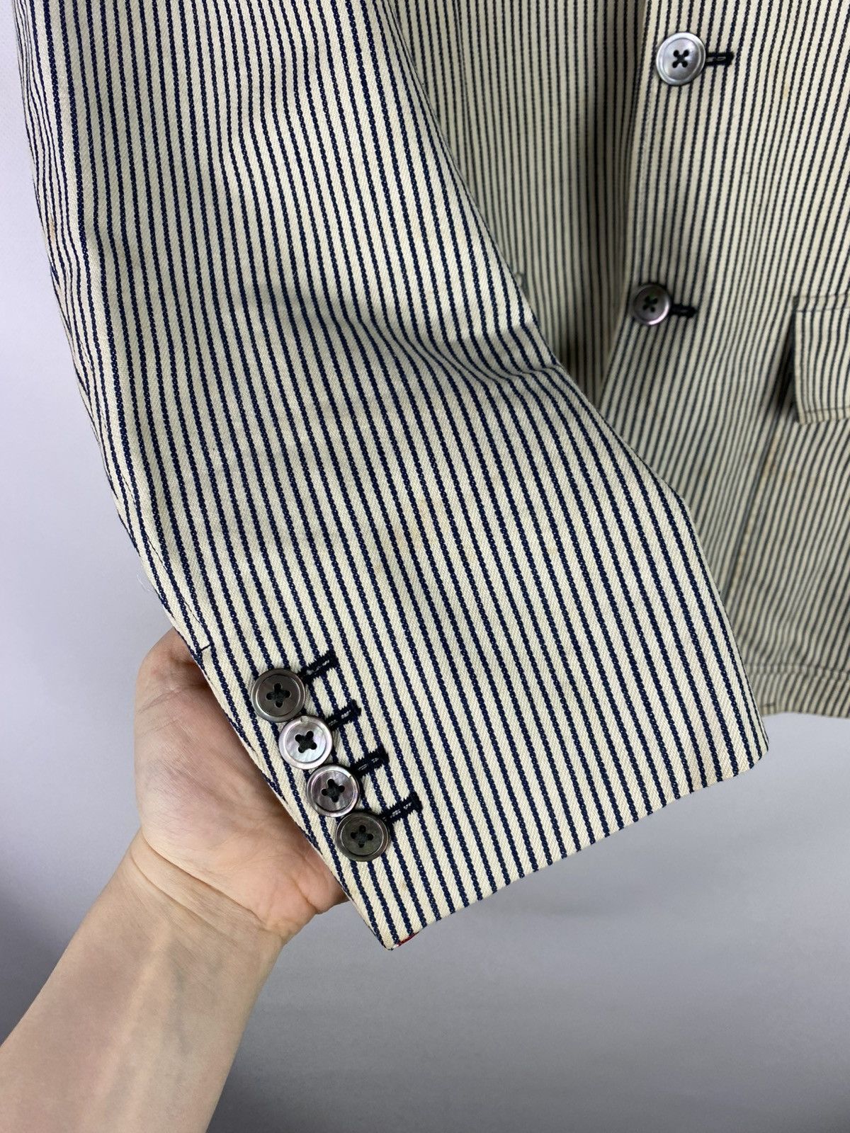 Thom Browne Thom Browne Men’s Striped Blazer Jacket Sport Coat Size 40 Size 40R - 6 Thumbnail