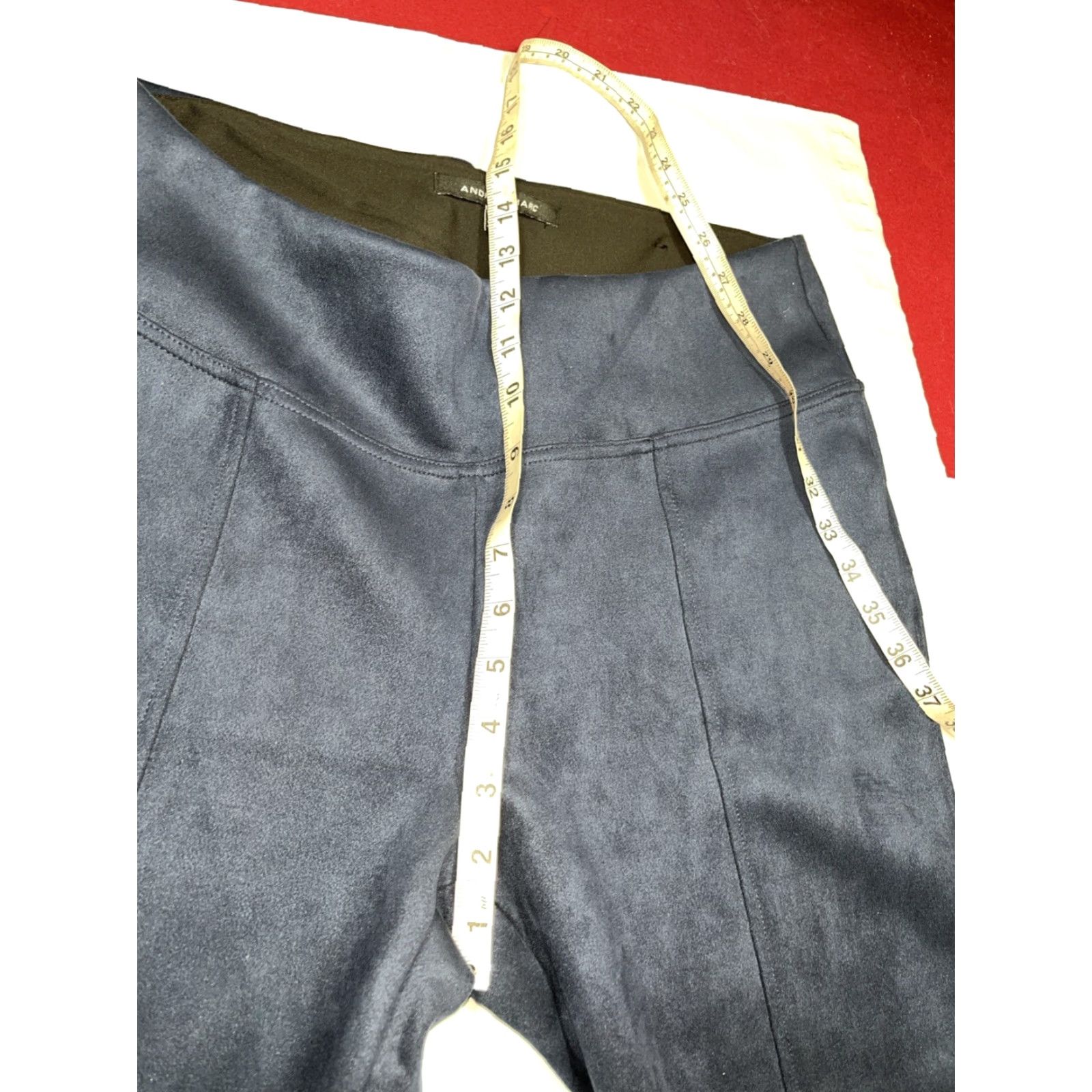 Andrew Marc Andrew Marc BLUE PANTS WOMENS LARGE Super Soft Pull On straight Leg Dress Pants Poly Spandex Size 36" / US 14 / IT 50 - 4 Thumbnail