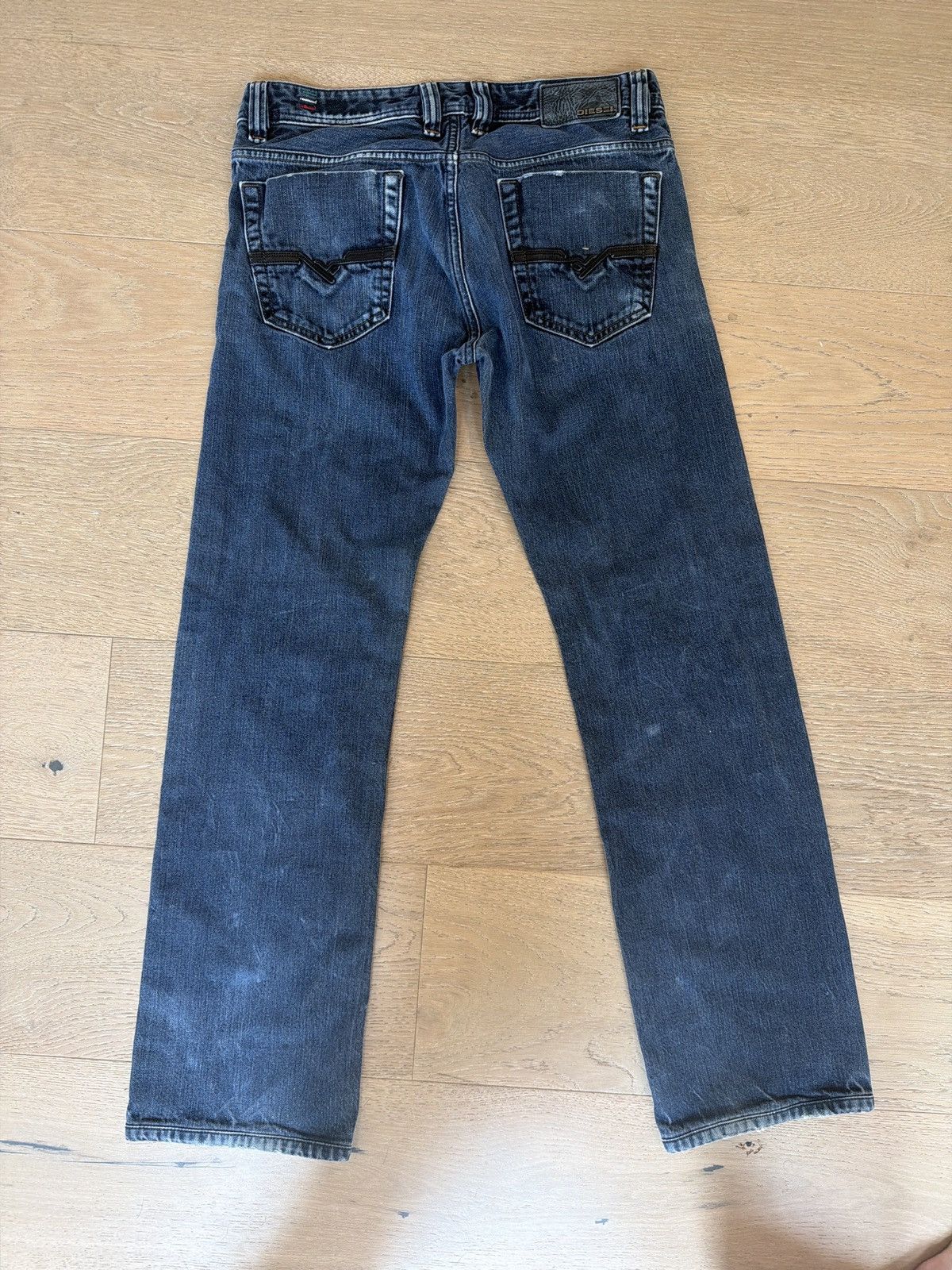 Diesel Vintage Y2K Diesel Viker Straight Leg Jeans 29x32 Dark Wash Size US 30 / EU 46 - 4 Thumbnail