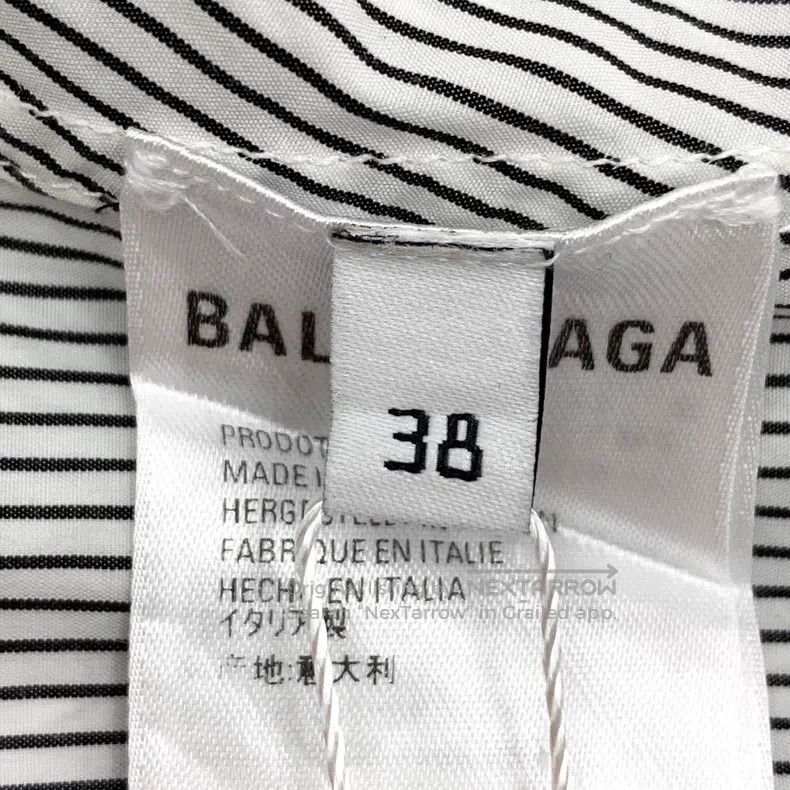 Balenciaga Balenciaga Contrast color striped back logo lettering cott Size XS / US 0-2 / IT 36-38 - 6 Thumbnail