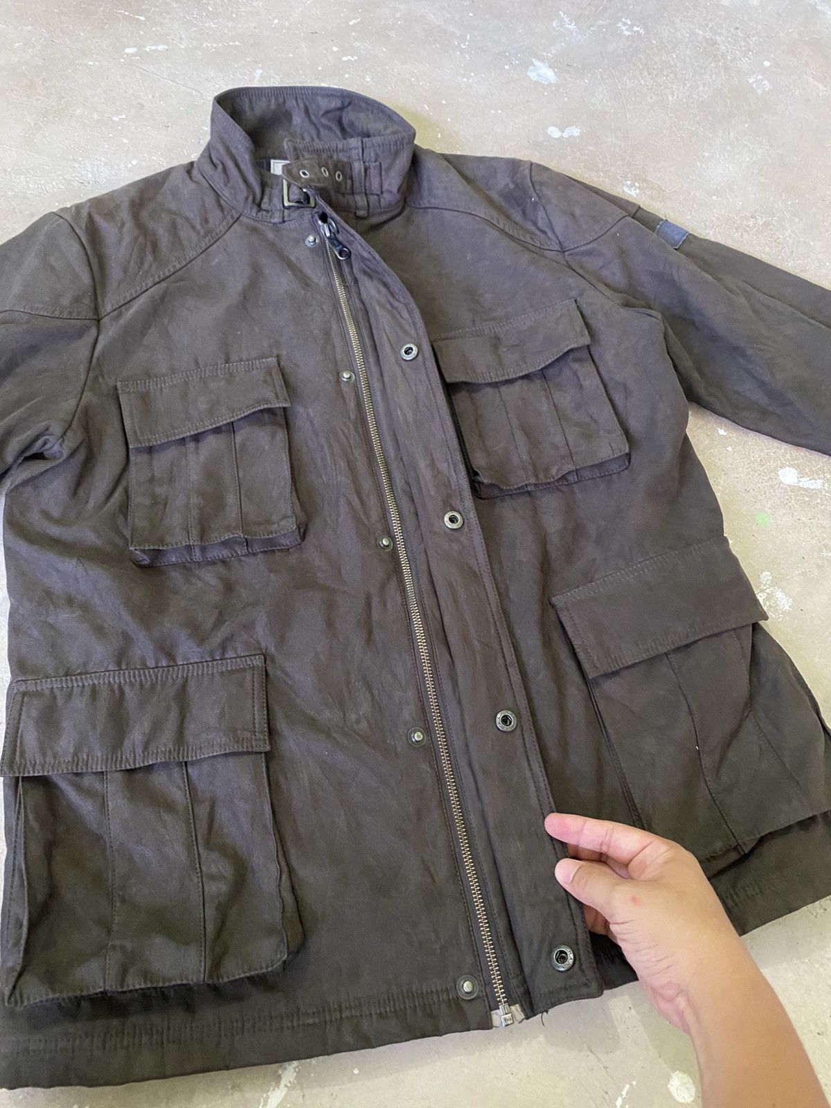 Japanese Brand DJ Honda Faux Suede Tactical Field Jacket Size US L / EU 52-54 / 3 - 8 Thumbnail
