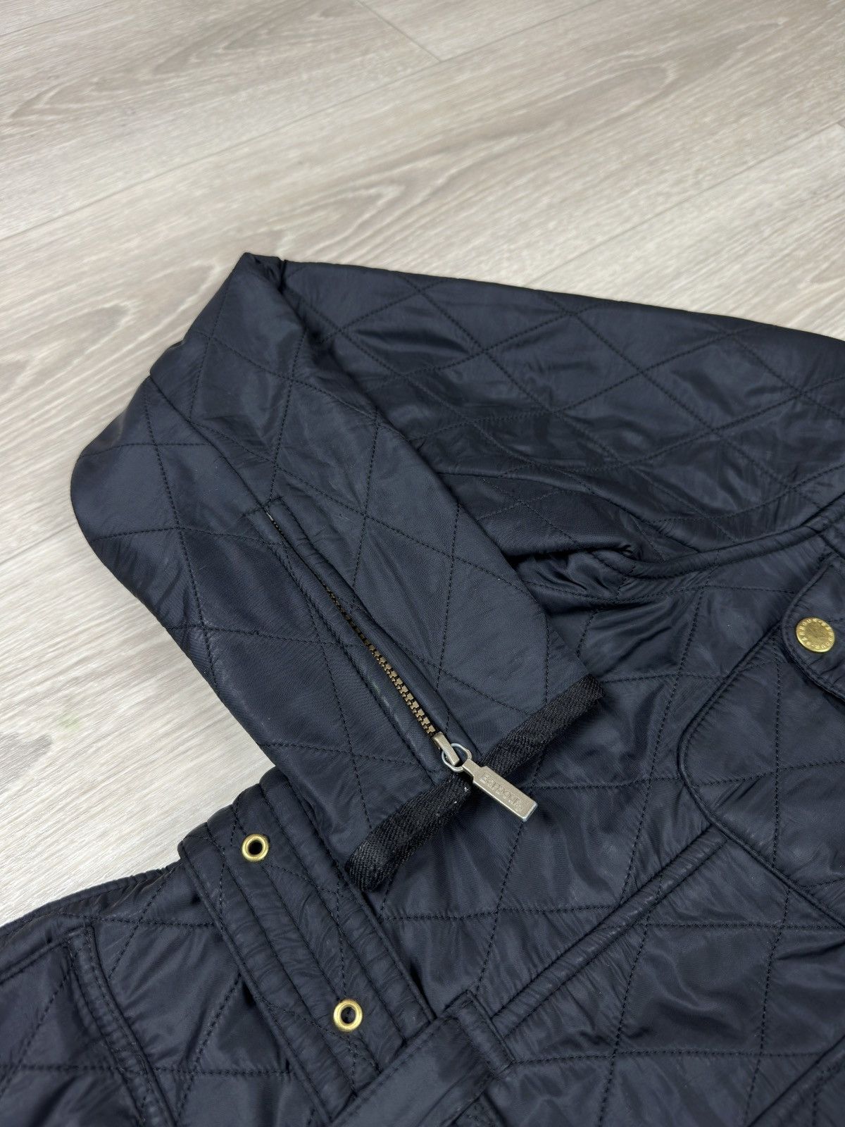 Barbour Barbour International Women Black Polarquilt Jacket Size 4 Size S / US 4 / IT 40 - 6 Thumbnail