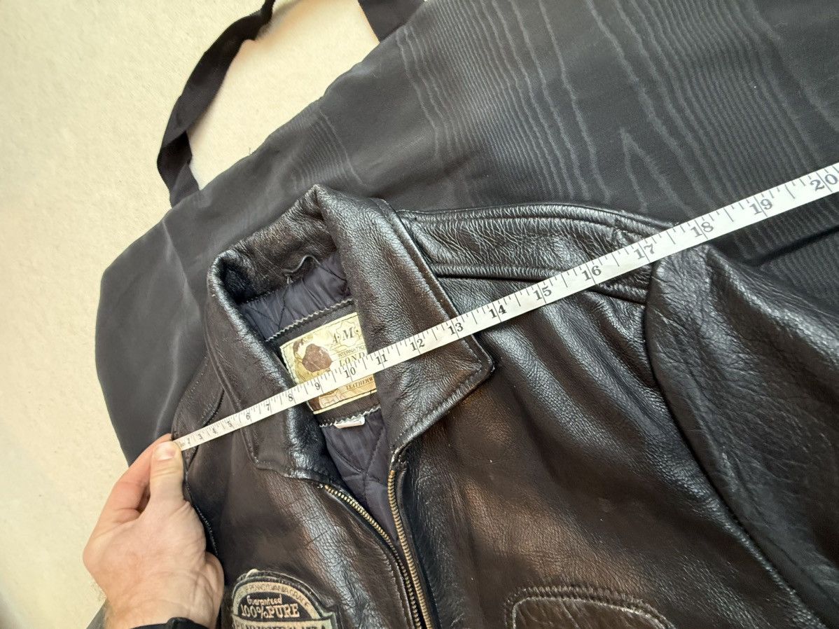 AMI A.M.I vintage leather patches motorcycle jacket rare oil Size US L / EU 52-54 / 3 - 5 Thumbnail
