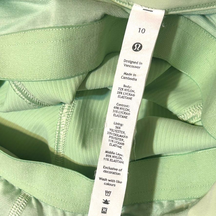 Lululemon Lululemon Ribbed Yoga Bodysuit 10 Creamy Mint Athleisure EUC Size L / US 10 / IT 46 - 6 Thumbnail