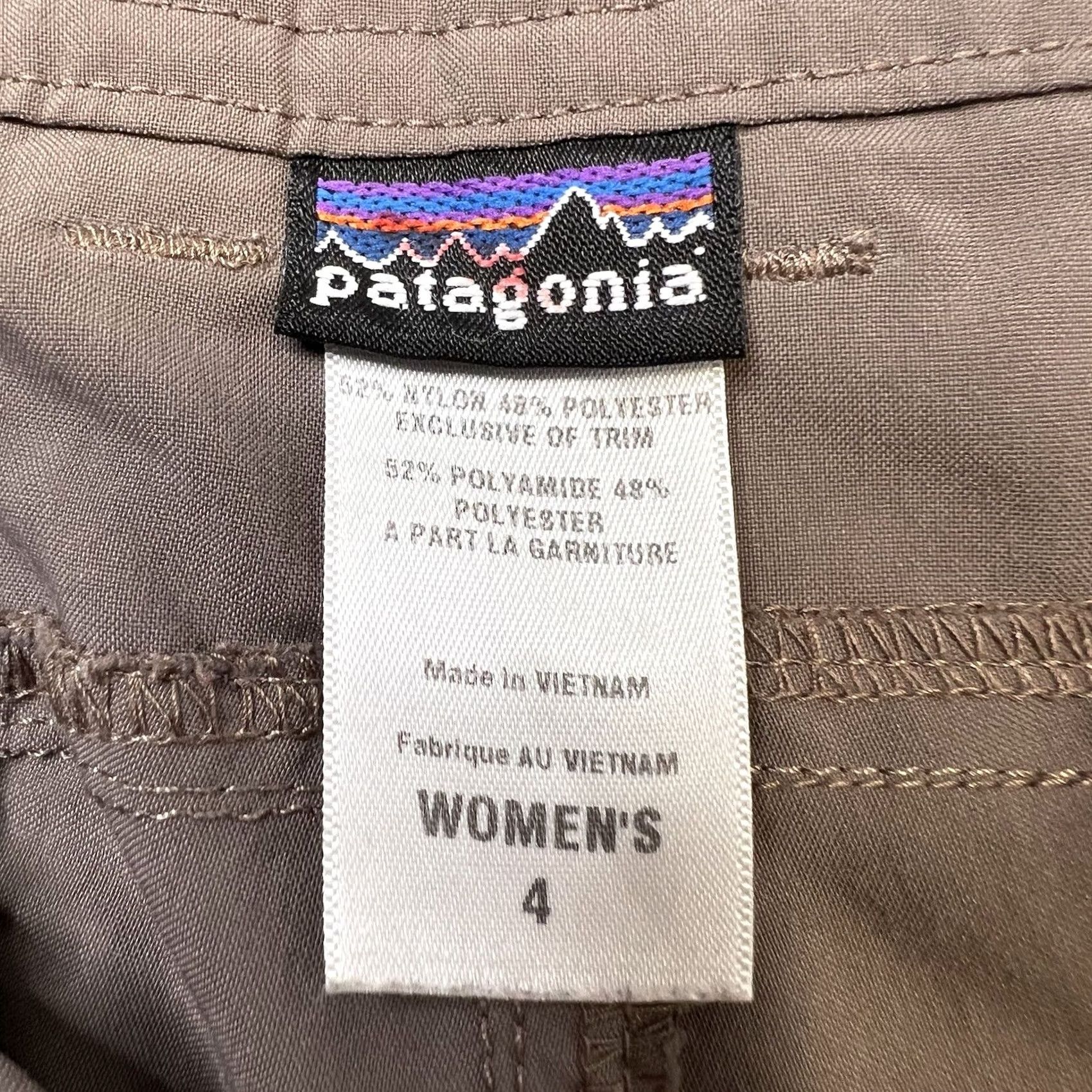 Patagonia Patagonia Bermuda Shorts Greenish Brown Women’s Sz 4 Lightweight Nylon Polyester Pockets Logo Activewear Casual Outdoor Size 27" / US 4 / IT 40 - 7 Thumbnail