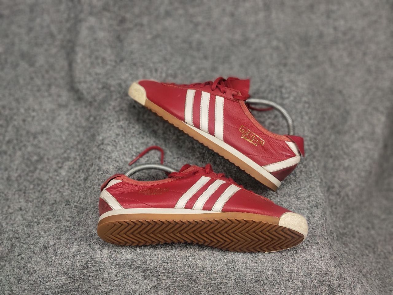 Adidas Vintage 2003 Adidas Italia Leather Red Retro Sneakers Size US 8 / EU 41 - 2 Thumbnail
