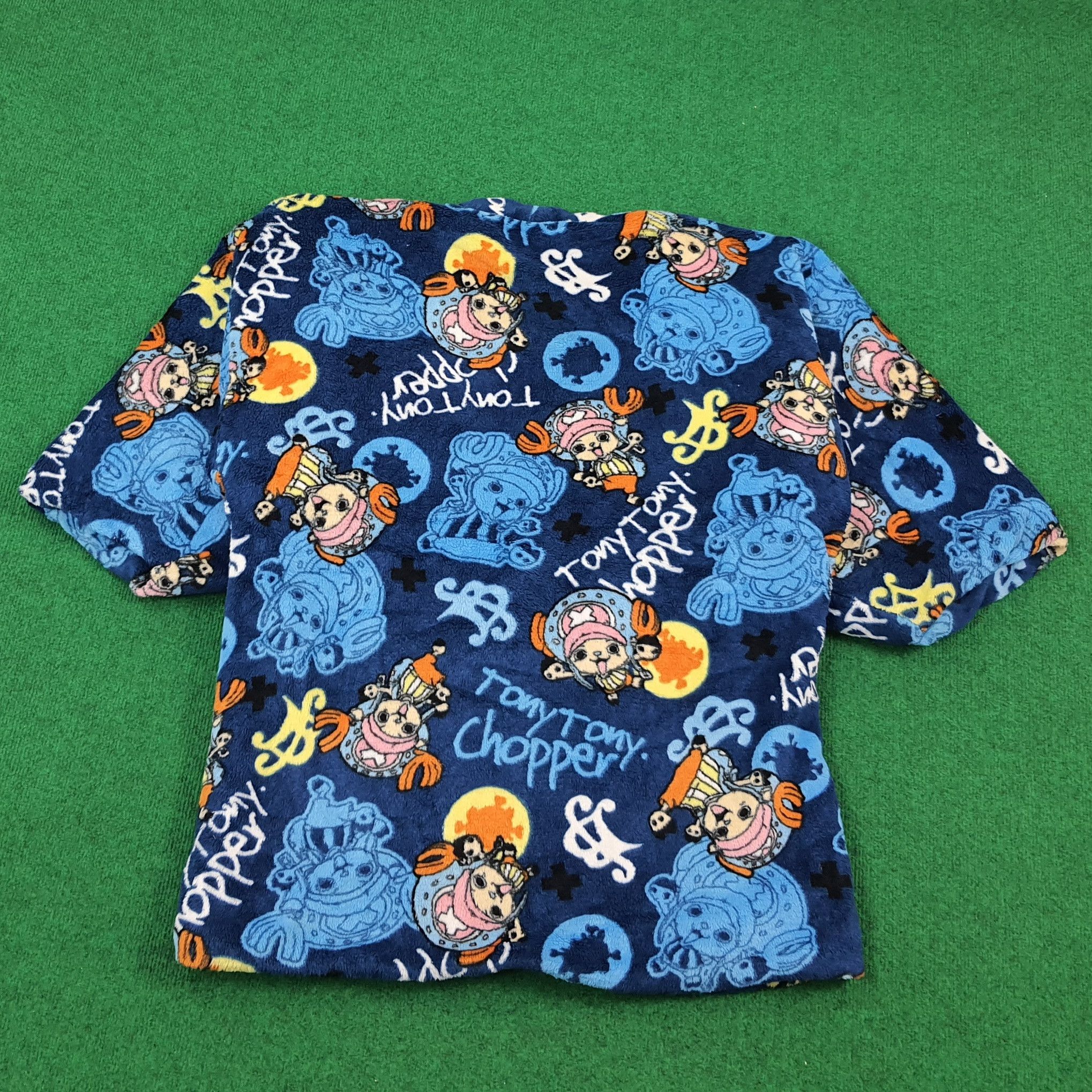Japanese Brand × One Piece × Vintage Vintage One Piece Anime Japan Brand Fleece Kimono Size US L / EU 52-54 / 3 - 3 Thumbnail