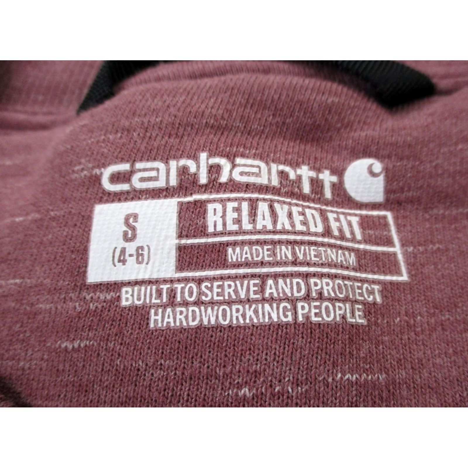 Carhartt Carhartt Sweatshirt Women S 4 6 Purple Relaxed Workwear Spellout Logo Pullover Size S / US 4 / IT 40 - 7 Thumbnail