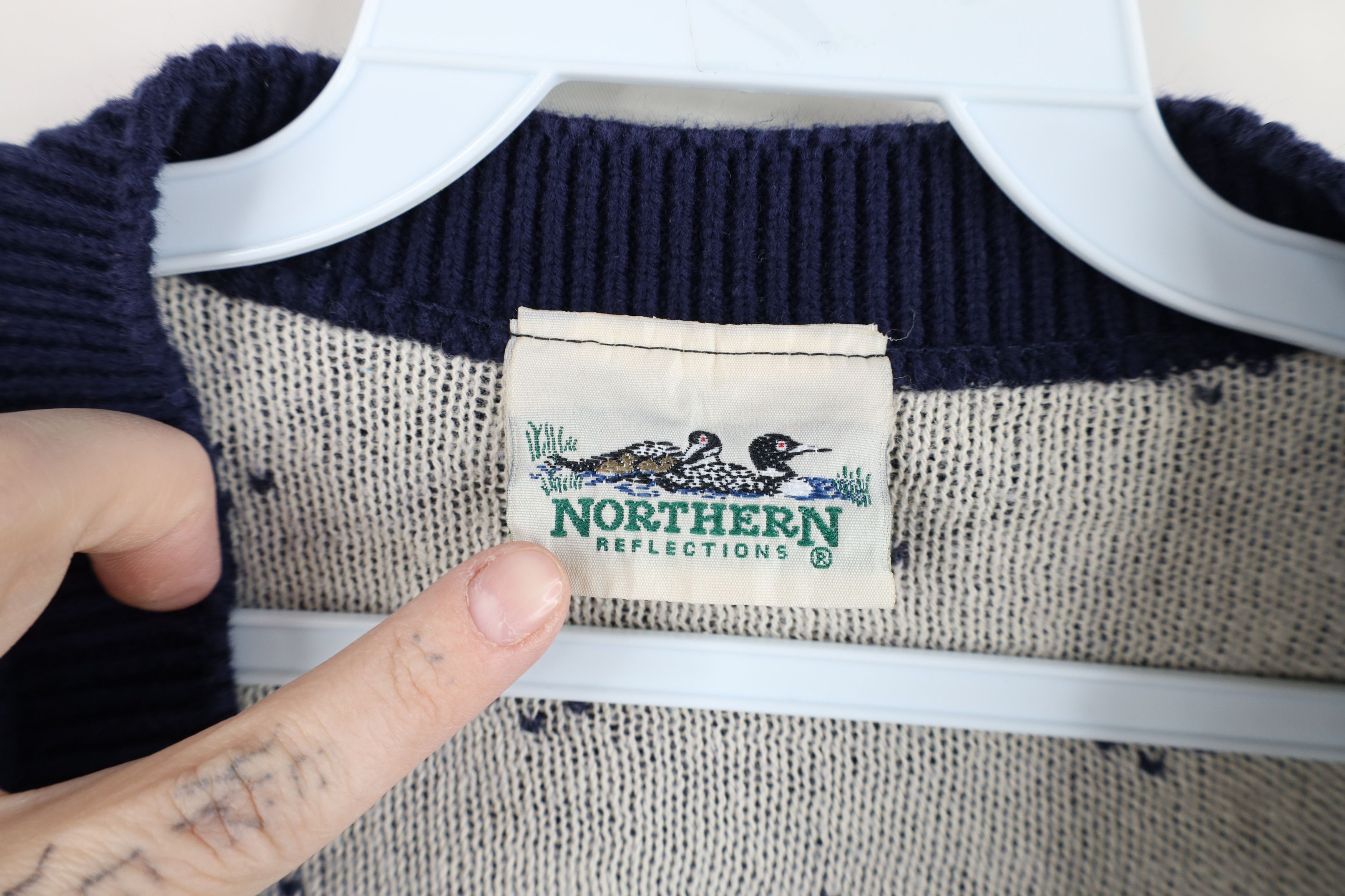 Vintage Vintage 90s Streetwear Cable Knit Button Cardigan Sweater Size XL / US 12-14 / IT 48-50 - 8 Thumbnail