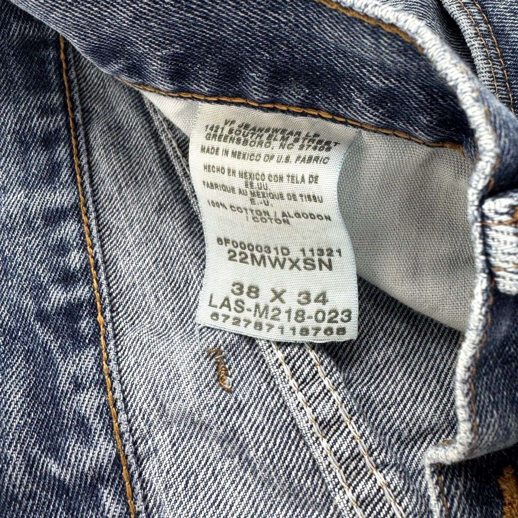 Wrangler VINTAGE Twenty X Jeans Adult 38x34 Blue Relaxed Grunge Y2K American Mens Size US 38 / EU 54 - 6 Thumbnail