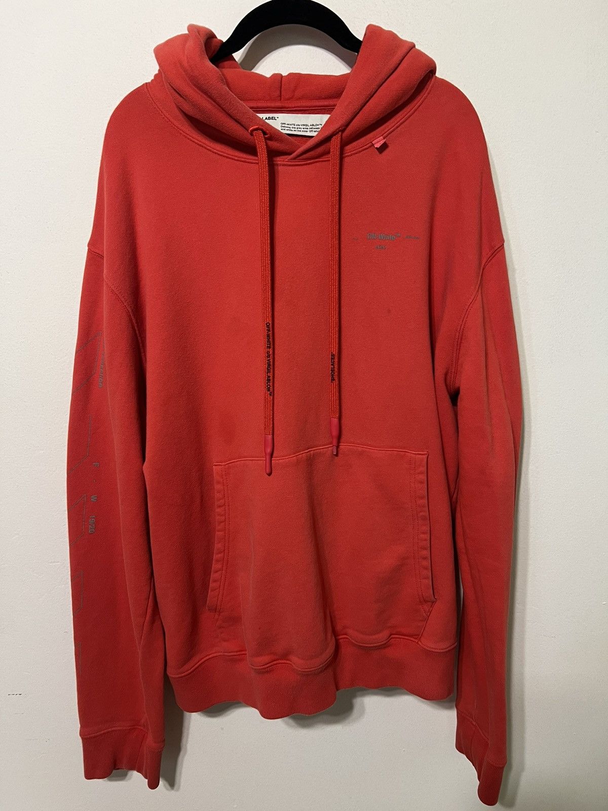 Off-White Red off white reflective XL hoodie Size US XL / EU 56 / 4 - 2 Thumbnail