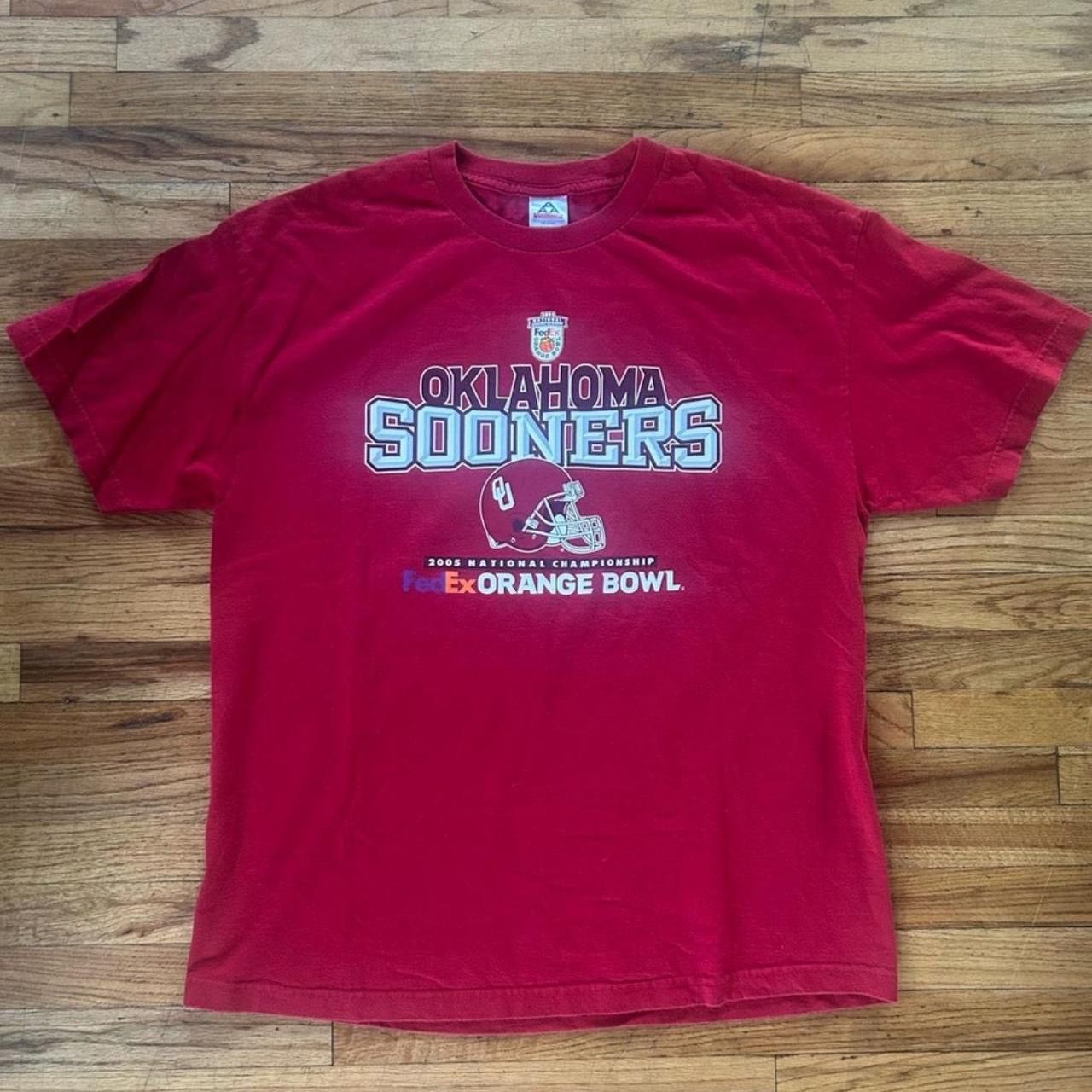 Other Vintage 2005 Oklahoma Sooners Orange Bowl Tee Size US XL / EU 56 / 4 - 1 Thumbnail