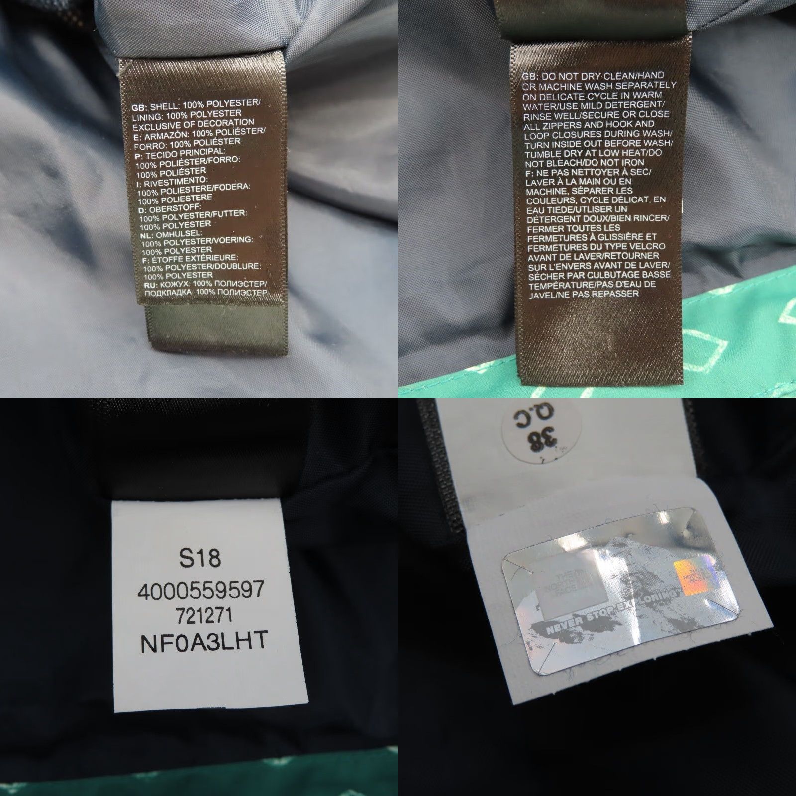 The North Face The North Face Women Jacket Rain Coat DryVent Hooded Green Logo M Medium Size M / US 6-8 / IT 42-44 - 8 Thumbnail