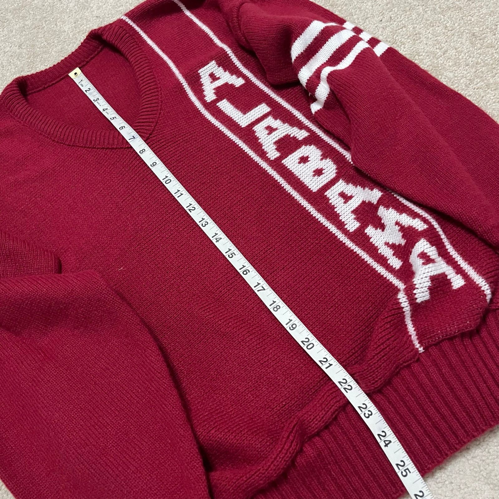 Other Vintage 90s Alabama Crimson Tide Red and White Sweater Large Size US L / EU 52-54 / 3 - 4 Thumbnail