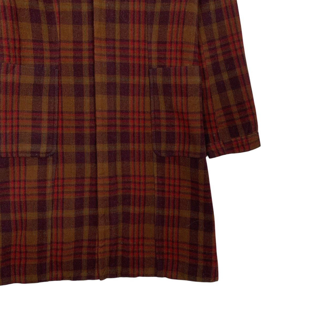 Japanese Brand Japanese Brand Ined Tartan Coat Size S / US 4 / IT 40 - 4 Thumbnail
