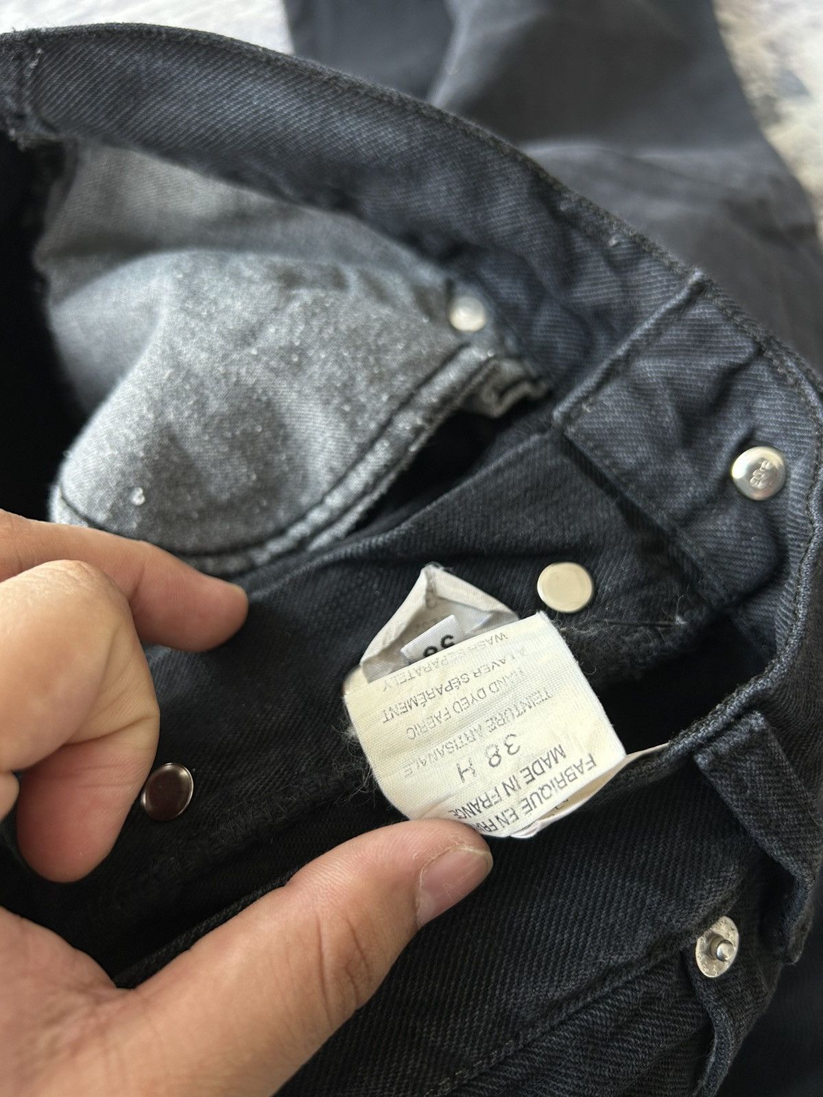 agnes b. Agnes.b Black Plain Jeans Size US 29 - 14 Thumbnail