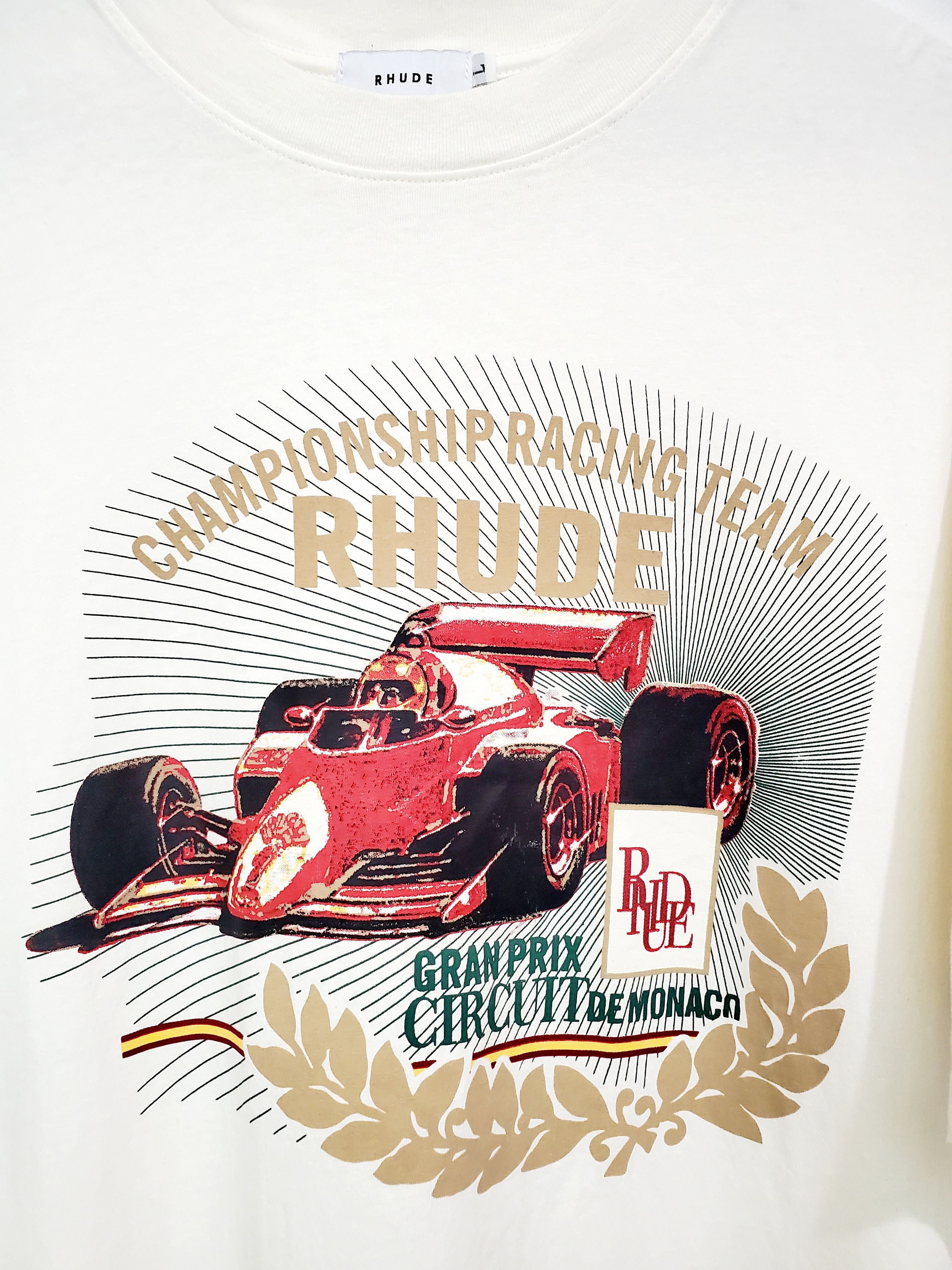 Vintage Championship Racing Team Monaco F1 Cream perfect conditionXl Size US XL / EU 56 / 4 - 2 Thumbnail