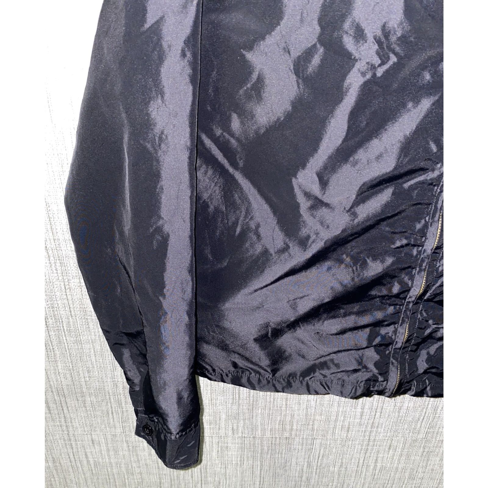 Vintage Dirt Co. Men's Black Nylon Full Zip Jacket Size Large Casual Outer Shell Size US L / EU 52-54 / 3 - 4 Thumbnail