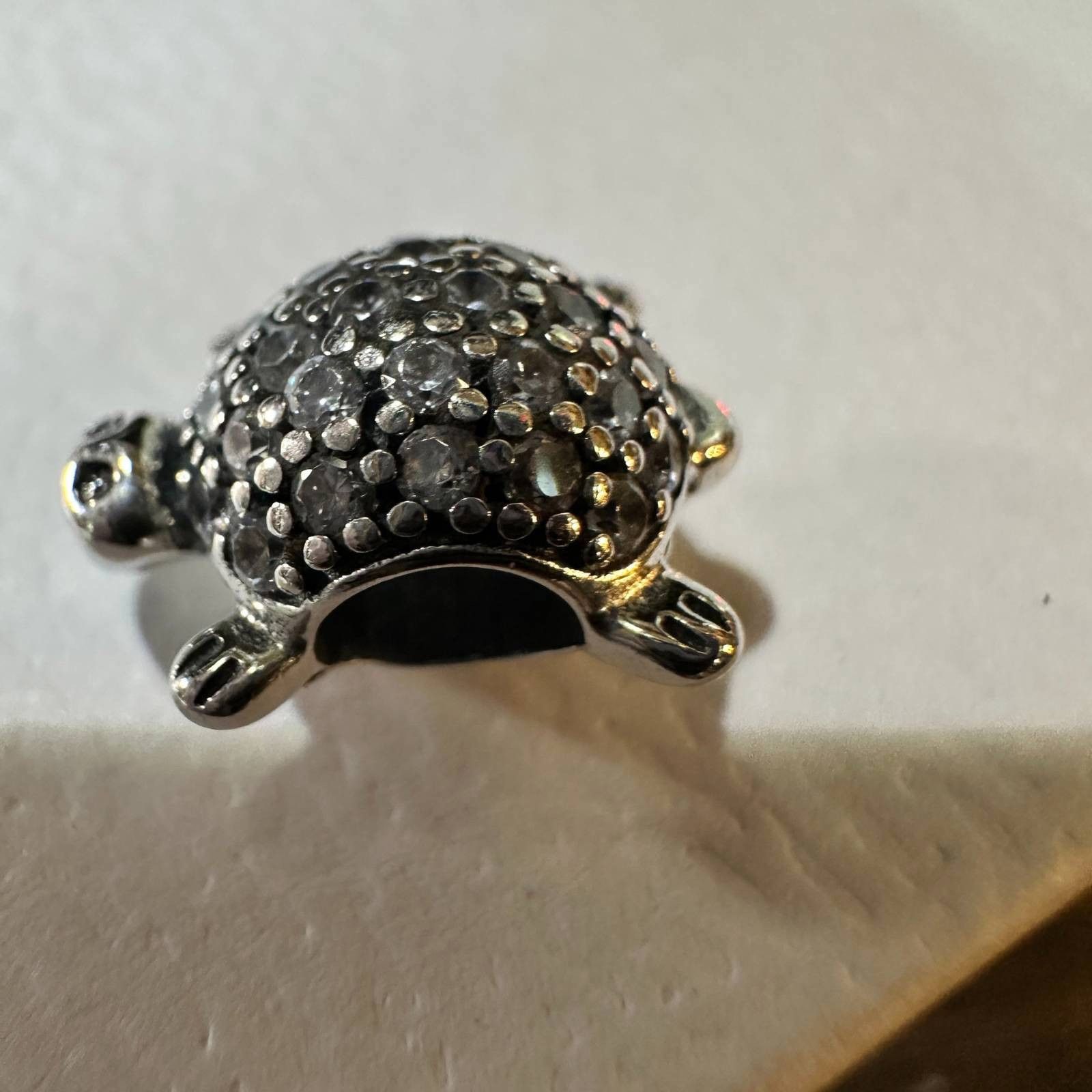 pandora Authentic Pandora, Retired Sparkling CZ Sea Turtle Charm Size ONE SIZE - 3 Thumbnail