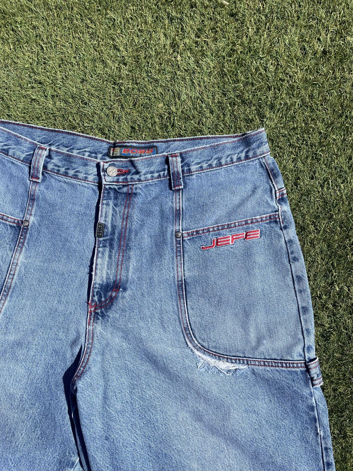 Other Vintage 90s Y2K boss jefe baggy wide leg denim shorts punk Size US 40 / EU 56 - 2 Thumbnail