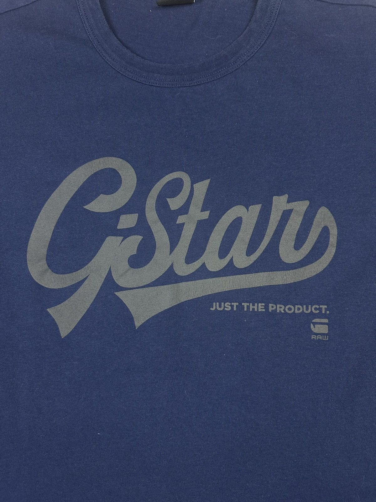 Other G Star Raw Blue Overprint Logo Tee Size US L / EU 52-54 / 3 - 4 Thumbnail