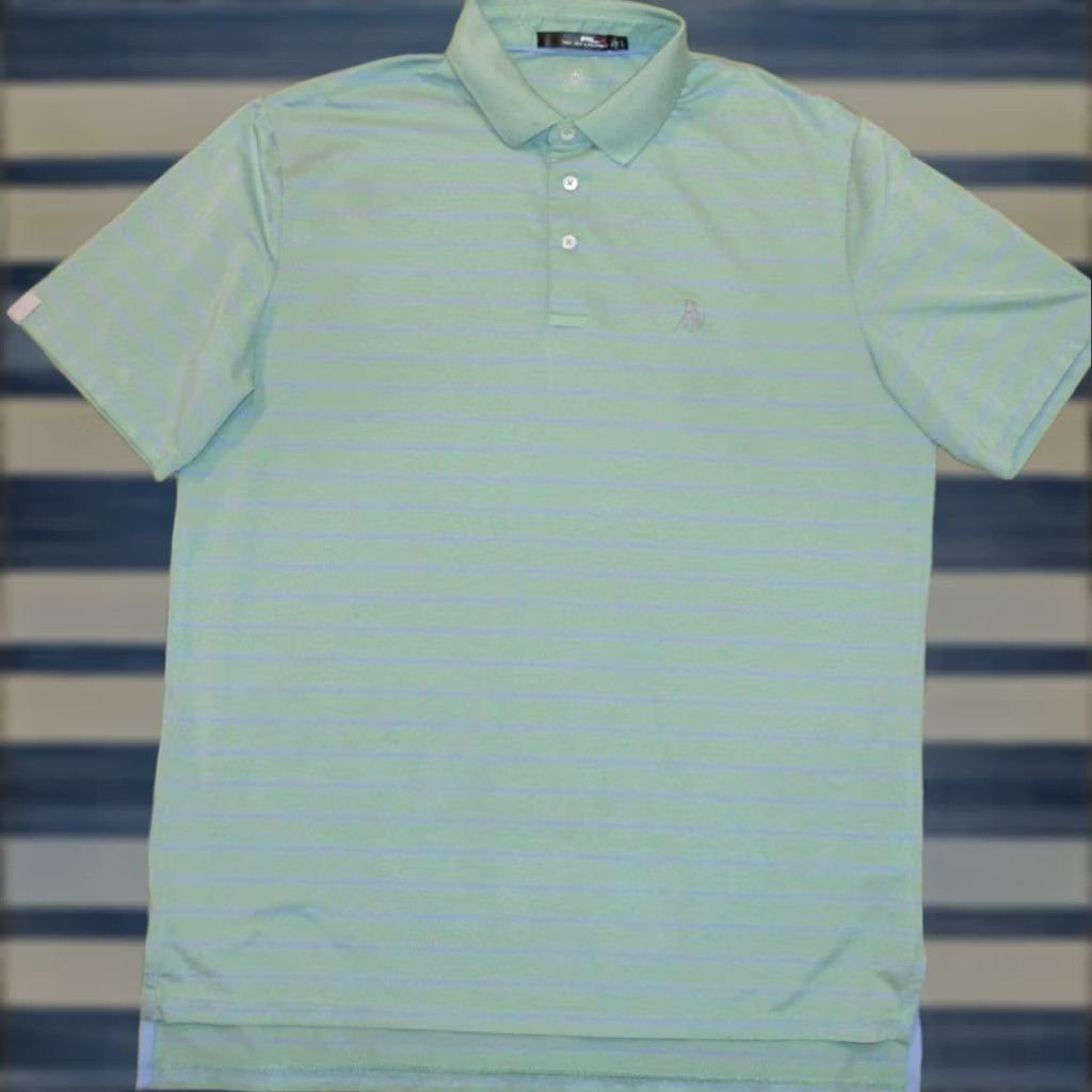 RLX Ralph Lauren Polo RLX Green Short Sleeve Polo Shirt Ansley Golf Club Large L Size US L / EU 52-54 / 3 - 1 Thumbnail