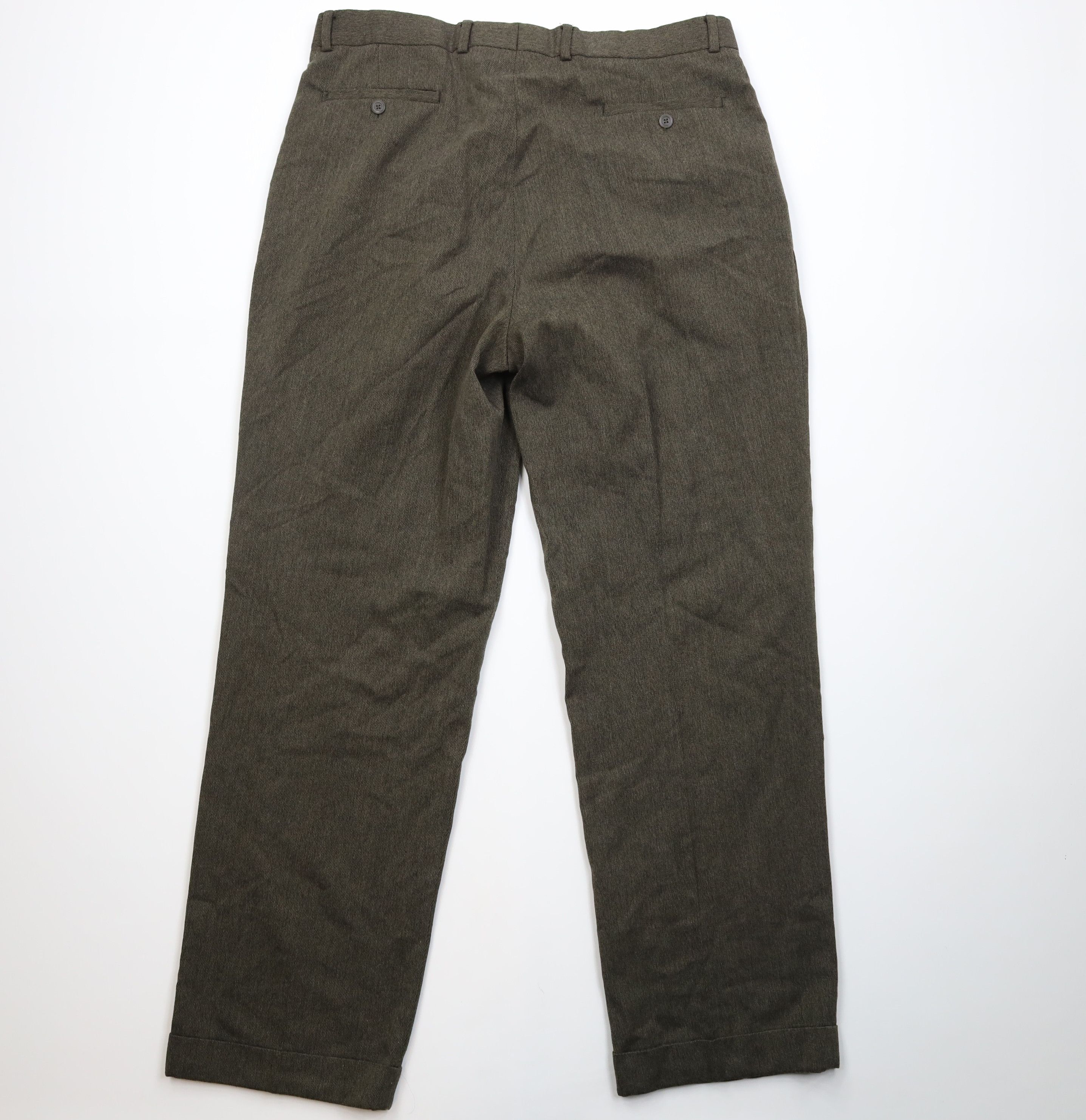 Vintage Vintage 90s Streetwear Gabardine Knit Wide Leg Chino Pants Size US 38 / EU 54 - 9 Thumbnail