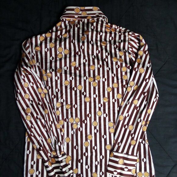 Other Vintage MCM Koret Kolortron Op Art Polyester Disco Shirt Size US L / EU 52-54 / 3 - 5 Thumbnail