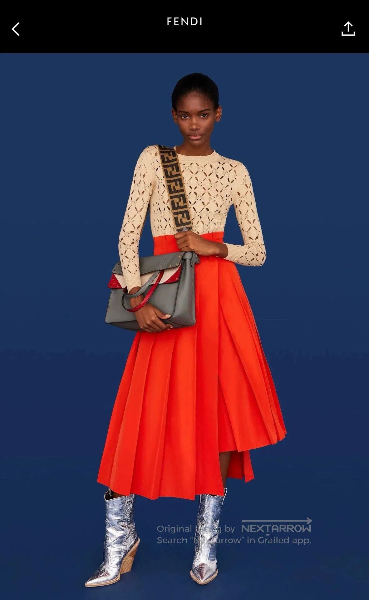 Fendi Fendi Runway Pleated Maxi Skirt. Size US 28 / EU 44 - 7 Thumbnail