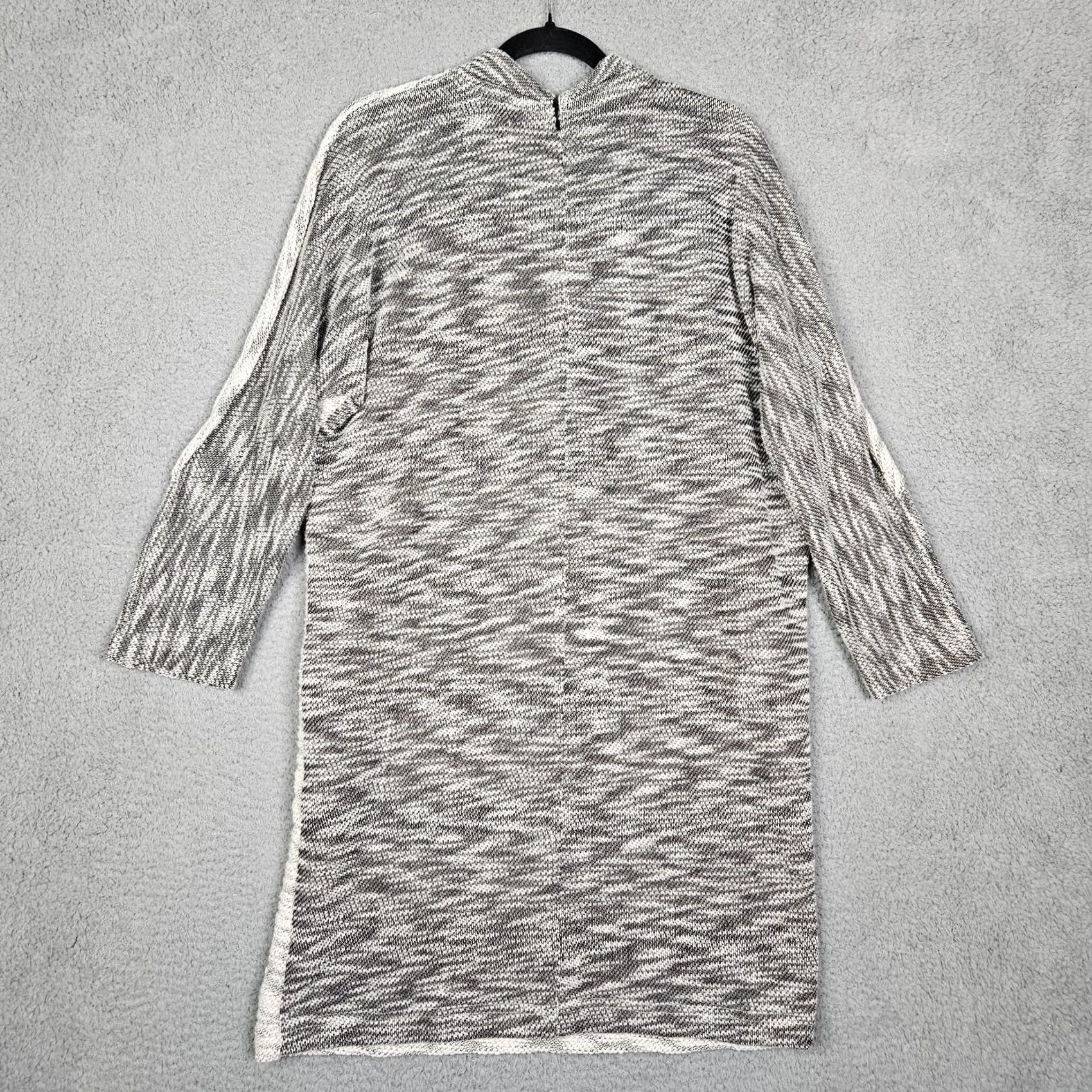 Billy Reid VINTAGE: No. Billy Reid Bailey Grey White Long Sleeve Dress Women’s L NEW Size L / US 10 / IT 46 - 2 Thumbnail