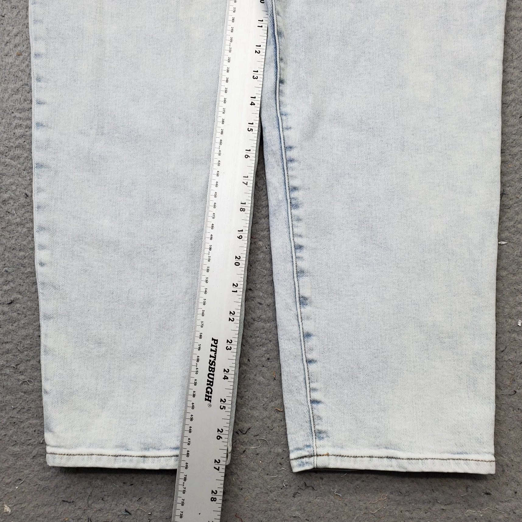 Express Express Womens 8 Jeans Boyfriend Light Wash Mid Rise 27" Inseam 5-Pocket Denim Cotton Straight Leg Size 30" / US 8 / IT 44 - 4 Thumbnail