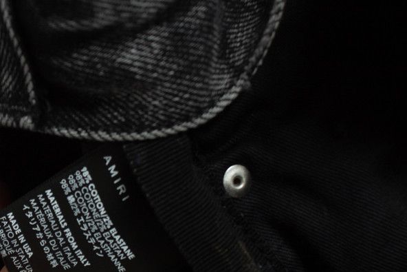 Amiri Amiri, Trasher denim shorts in black Size US 33 - 6 Thumbnail
