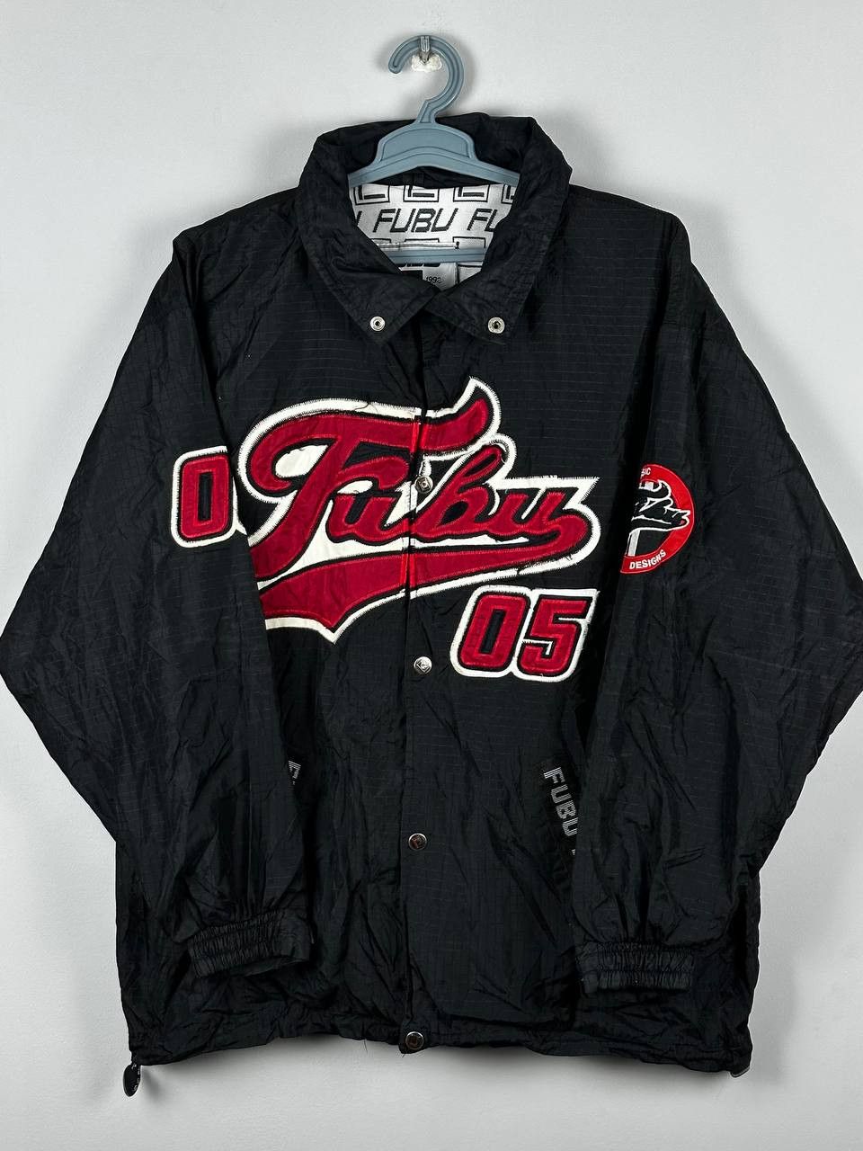 Fubu Vintage Fubu Bomber Jacket Varsity 05 Hip Hop 2000s Size US XL / EU 56 / 4 - 1 Thumbnail